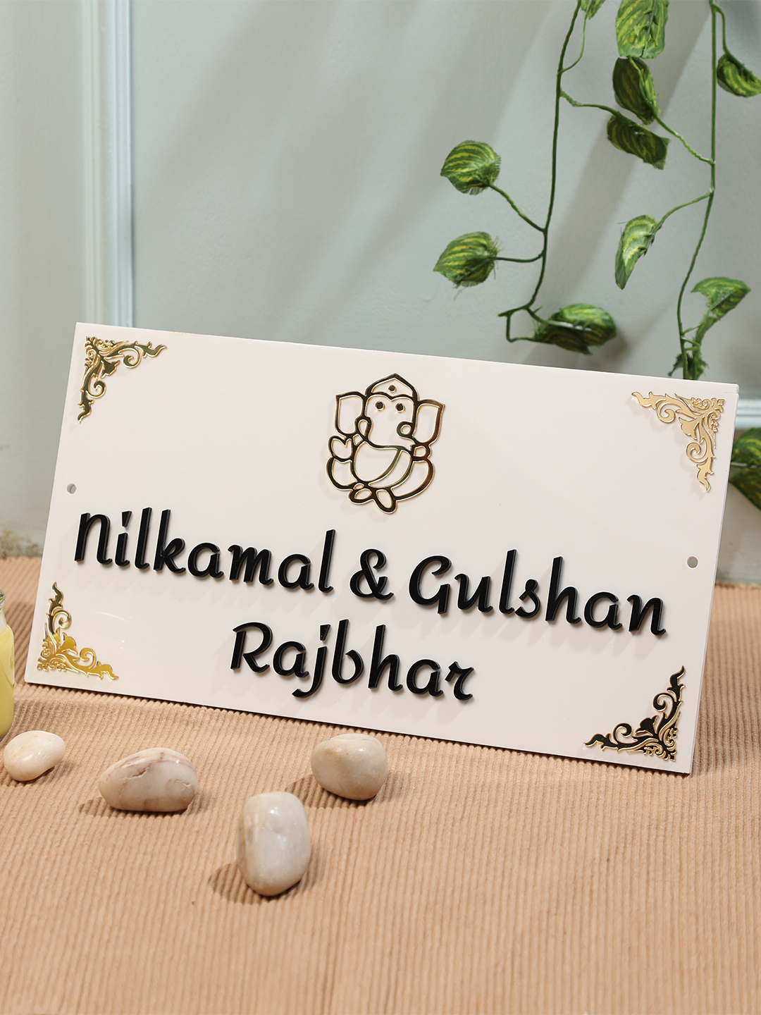 Ganesha Acrylic Name Plate