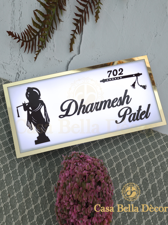 Krishna Led Nameplate