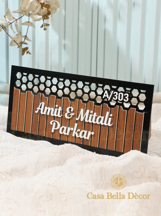 Honey Bee Design Name Plate