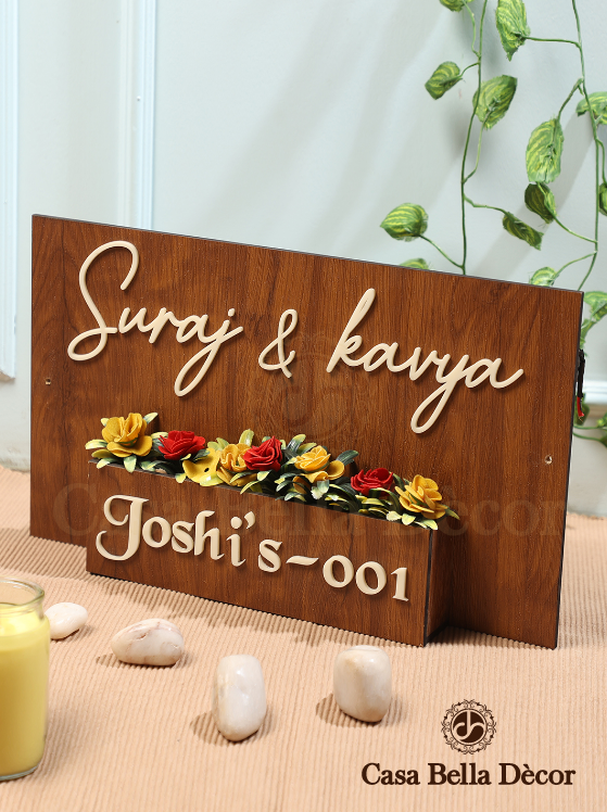Wooden Planter Nameplate
