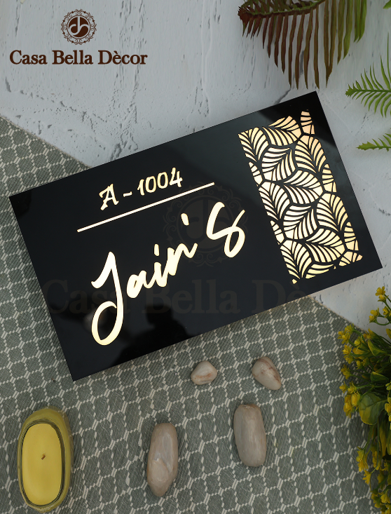 Jali Design Led Nameplate