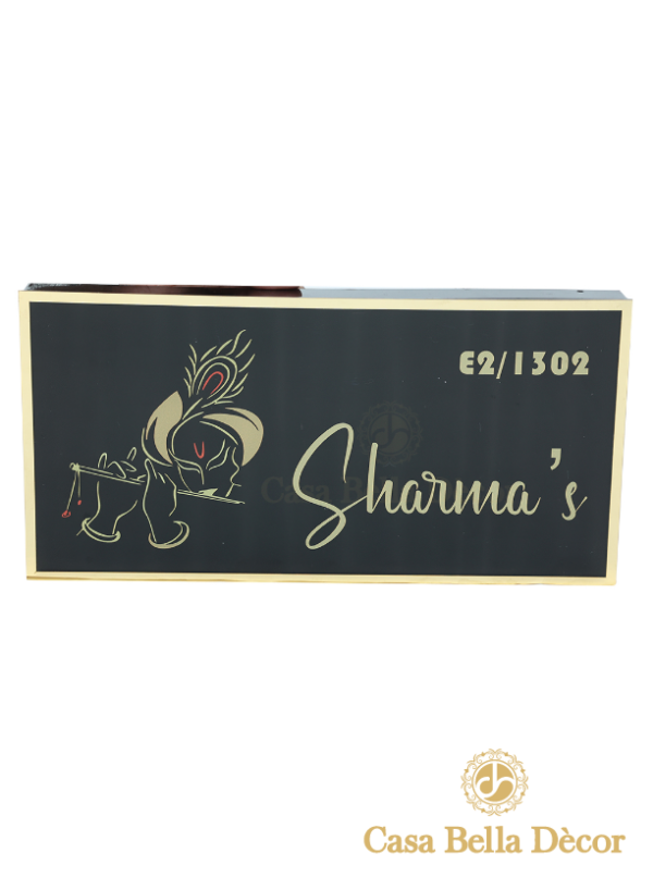 Krishan Printed Led Nameplate - Image 3