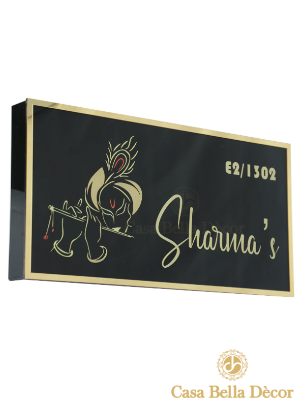 Krishan Printed Led Nameplate - Image 2