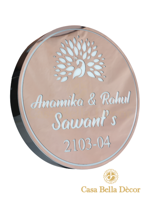Mor Pankh Led Nameplate - Image 2