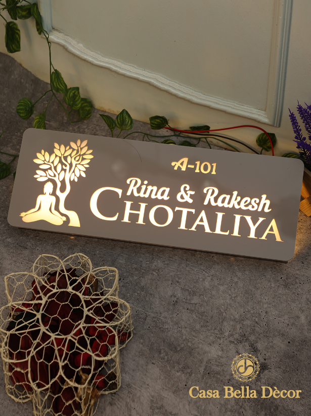 Buddha Led Nameplate